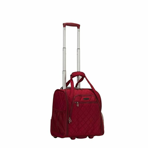 Rockland Melrose Wheeled Underseat Carry on Luggage, Red BF31-RED
